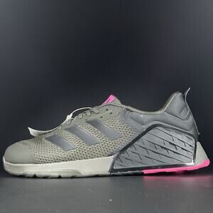 Adidas Dropset 3 Men’s 12.5 Olive Pink Athletic Powerlifting Shoes Gym ID8630